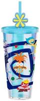 Disney Pixar Inside Out 2 Carnival Cup With Straw Topper Charm | Holds 24 Ounces