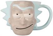 Rick and Morty Rick Sanchez Face 3D Sculpted Ceramic Mug | Holds 20 Ounces