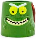 Rick and Morty Pickle Rick Sculpted Ceramic Mini Shot Glass | Holds 2 Ounces