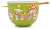 Sanrio Hello Kitty and Friends Mushroom Crew Ceramic Ramen Bowl Set | 20 Ounces