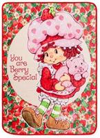 Strawberry Shortcake "Berry Special" Raschel Throw Blanket | 45 x 60 Inches