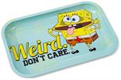Nickelodeon SpongeBob SquarePants "Weird. Don't Care." Tin Tray | 11 x 7 Inches