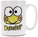 Sanrio Keroppi Face Wax-Resist Ceramic Pottery Mug | Holds 17 Ounces