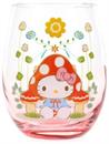 Sanrio Hello Kitty Mushroom Art Stemless Wine Glass | Holds 20 Ounces