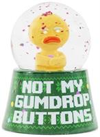 Shrek Gingy "Not My Gumdrop Buttons" Mini Light-Up Snow Globe | 3 Inches Tall