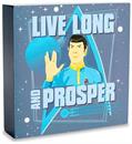 Star Trek Spock "Live Long and Prosper" Wooden Box Sign | 6 x 6 Inches