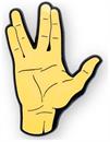 Star Trek Spock Live Long And Prosper Salute Enamel Pin