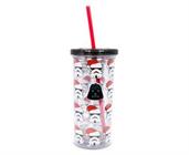 Star Wars Darth Vader Bah Humbug Carnival Cup with Lid and Straw | 20 Ounces