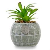 Star Wars Death Star 3-Inch Ceramic Mini Planter With Artificial Succulent