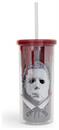 Halloween 2 Michael Myers Carnival Cup With Lid And Straw | Holds 20 Ounces
