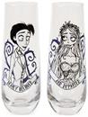 Tim Burton's Corpse Bride "Dearly Beloved" Stemless Fluted Glassware | Set of 2