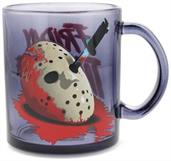 Friday the 13th Jason Voorhees Mask Glass Mug | Holds 18 Ounces