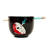 Friday The 13th Jason Voorhees 20-Ounce Ramen Bowl and Chopstick Set