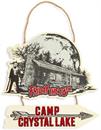 Friday The 13th Camp Crystal Lake Hanging Wall Sign | 9 x 9 Inches