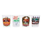 National Lampoons Christmas Vacation 4 Piece Mini Glass Set