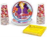 Willy Wonka & The Chocolate Factory Golden Ticket 60-Piece Party Tableware Set