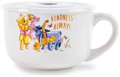 Disney Winnie The Pooh "We Are Family" Ceramic Soup Mug With Lid | 24 Ounces