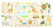 Sunta Play Mat DIY Safari Set and Bus | 9 Piece Set