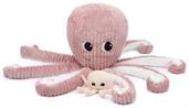 Les Delingos Ptipotos Mom and Baby Octopus Plush | Pink