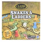 Classic Games Wood Snakes & Ladders Set