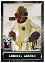 Star Wars ROTJ 40th Anniversary 2023 Topps Card #4 | Admiral Ackbar