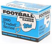 NFL 1990 Topps Traded Football Trading Cards | Set of 132 Cards