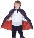 Taffeta Cape, Red/Black Child Costume Accessory