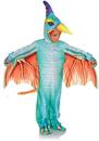Green Pteradactyl Printed Toddler Costume Jumpsuit