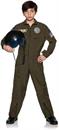 Navy Top Gun Pilot Jumpsuit Child Costume