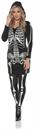 Women's Skeletal Hoodie Dress Costume