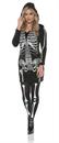 Women's Skeletal Hoodie Dress Costume