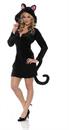 Women's Black Cat Mini Dress Costume