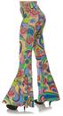 70's Flower Bell Bottoms Women's Costume Pants
