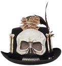 Skull and Bones Top Hat Adult Costume Accessory