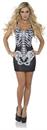 Sexy Bones Skeleton Mini Costume Dress