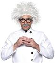 4-Piece Scientist Halloween Costume Accessory Kit With Wig Eyebrows And Mustache