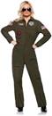 Navy Top Gun Women's Pilot Jumpsuit Adult Costume
