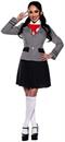 Anime Cosplay Schoolgirl Adult Costume