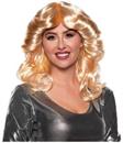 70's Feathered Adult Costume Wig | Blonde