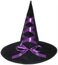 Witch Hat with Ribbon Adult Costume Accessory | Purple
