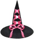 Witch Hat with Ribbon Adult Costume Accessory | Pink