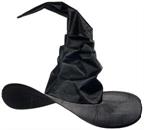Curved Witch Hat Adult Costume Accessory | Black