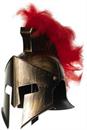Bronze Roman Gladiator Helmet with Feathers Adult Costume Accessory