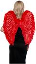 Red Feathered Wings Adult Costume Accessory