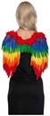Rainbow Feathered Wings Adult Costume Accessory