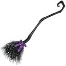 Witch Broom Black Costume Accessory