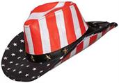 American Flag Cowboy Hat Adult Costume Accessory