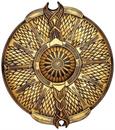 Gold Circle Shield 20 Inch Foam Adult Costume Accessory