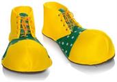 Oversized Yellow Clown Adult Costume Shoes