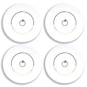 Disney Snow White Apple 4 Piece Porcelain 7" Plate Set